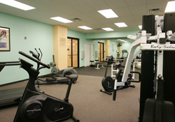 Fitness and exercise room.